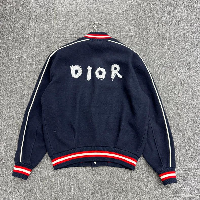 Dior Dior Flocked Pattern Wool Bomber Jacket Size US M / EU 48-50 / 2 - 2 Thumbnail