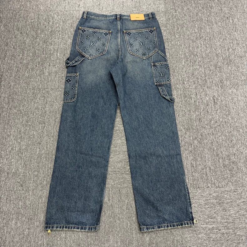 Louis Vuitton Louis Vuitton Embroidered Denim Jeans Size US 32 / EU 48 - 2 Thumbnail