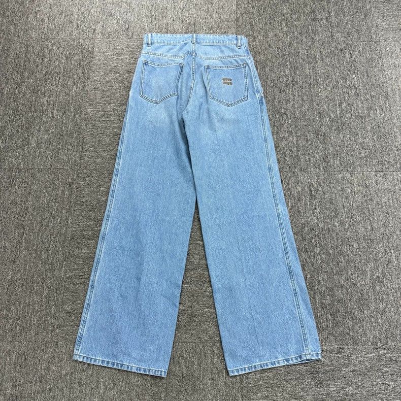 Miu Miu MIUMIU Embroidered Letter Denim Jeans Size US 36 / EU 52 - 2 Thumbnail