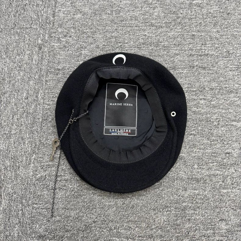 Vintage Marine Serre Black Beret Hat Size ONE SIZE - 3 Thumbnail