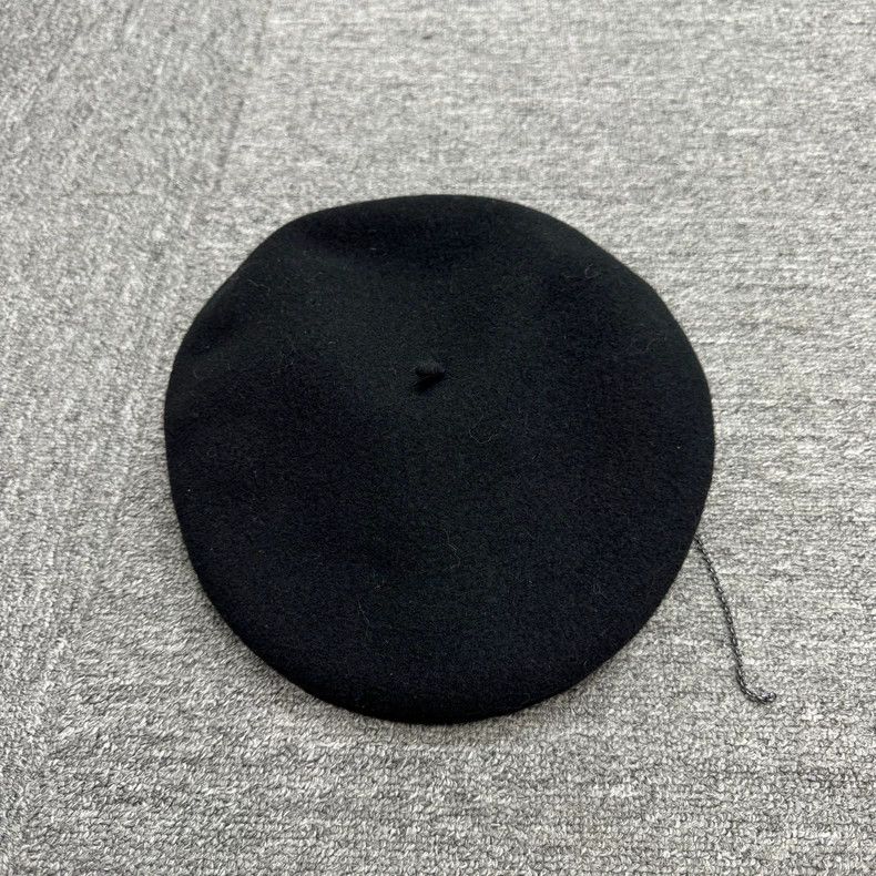 Vintage Marine Serre Black Beret Hat Size ONE SIZE - 2 Thumbnail