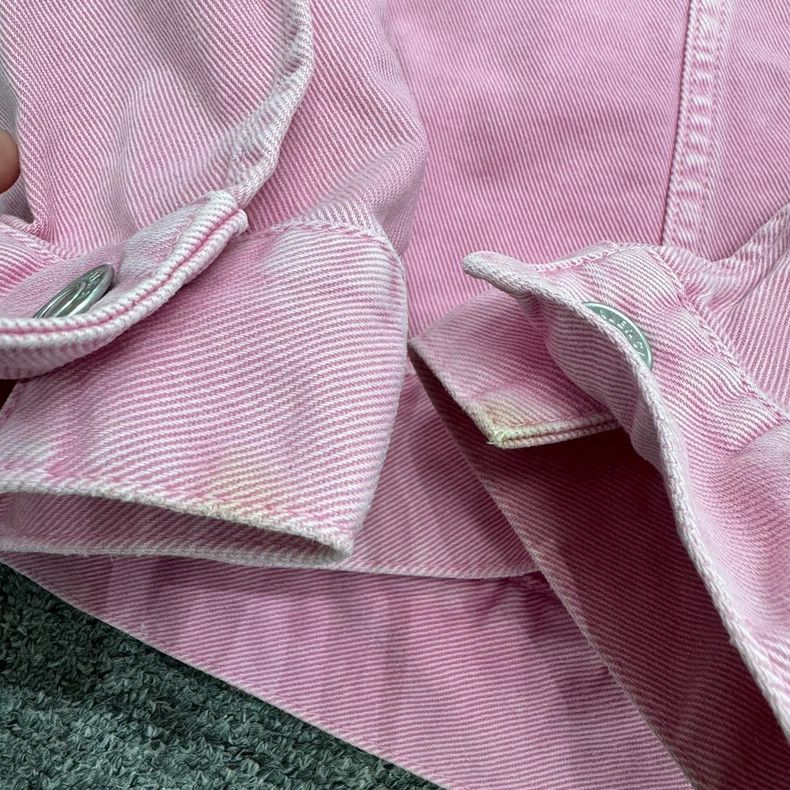 Balenciaga Balenciaga Embroidered Pink Denim Jacket Size US M / EU 48-50 / 2 - 5 Thumbnail