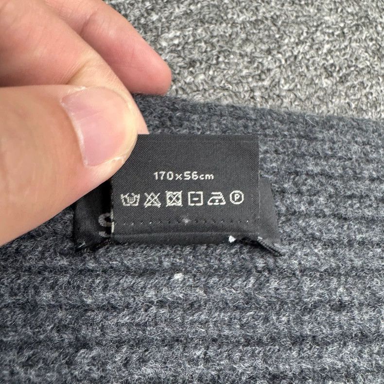 Acne Studios Acne Studios Smiley Embroidered Wool Scarf Size ONE SIZE - 5 Thumbnail