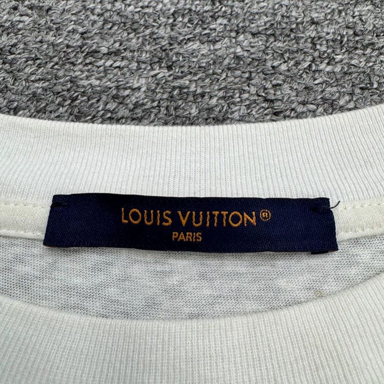Louis Vuitton Louis Vuitton Crystal Studded Letter T-Shirt Size US XL / EU 56 / 4 - 4 Thumbnail
