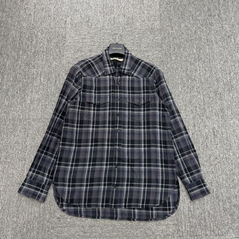 Burberry Off-White Checkered Long Sleeve Shirt Size US S / EU 44-46 / 1 - 2 Thumbnail