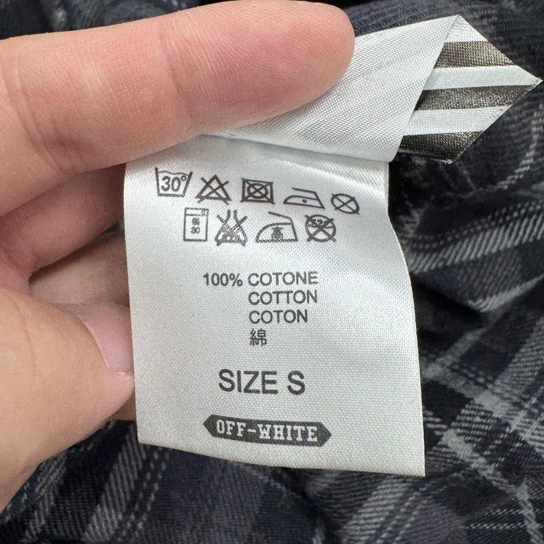 Burberry Off-White Checkered Long Sleeve Shirt Size US S / EU 44-46 / 1 - 6 Thumbnail