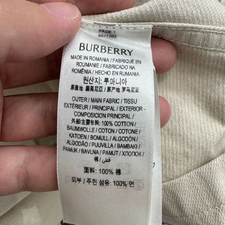 Burberry Burberry Pocket Denim Long Sleeve Shirt Size US L / EU 52-54 / 3 - 4 Thumbnail