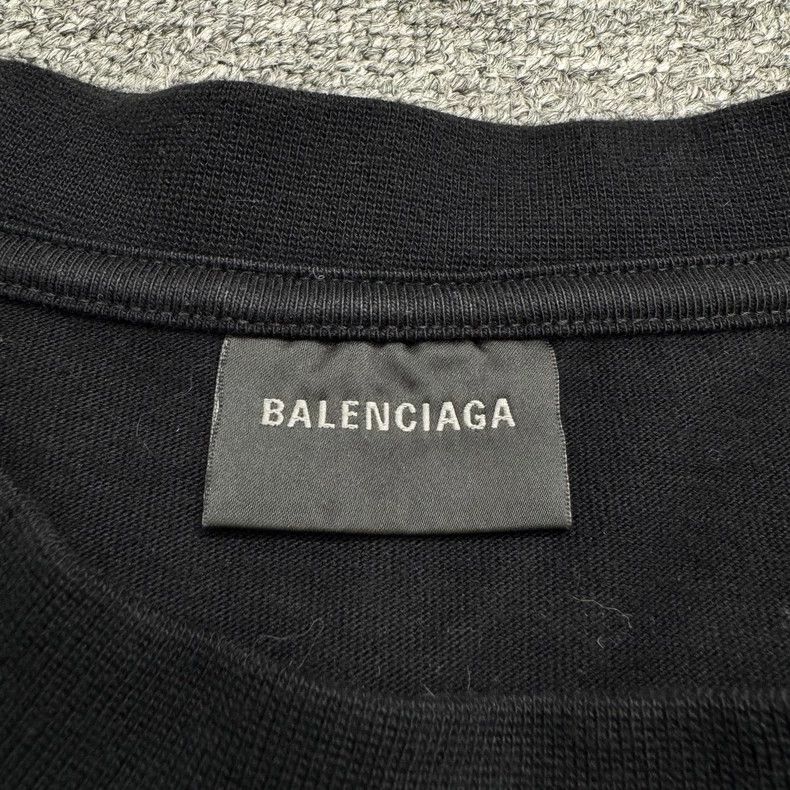 Balenciaga Balenciaga Graffiti Logo Short Sleeve Tee Size US L / EU 52-54 / 3 - 3 Thumbnail