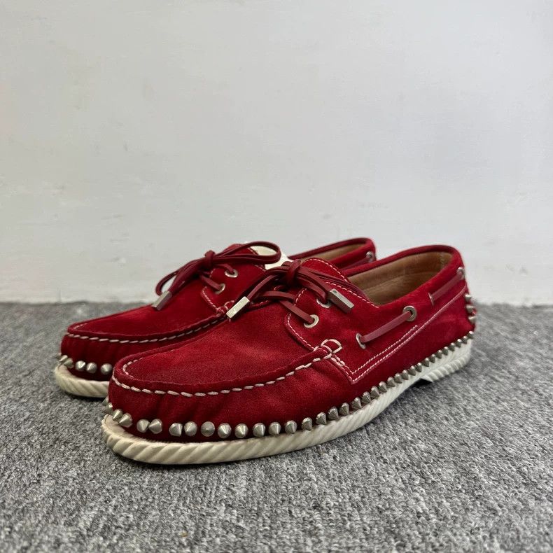 Jimmy Choo Christian Louboutin Red Sailing Shoes Size US 8.5 / EU 41-42 - 2 Thumbnail