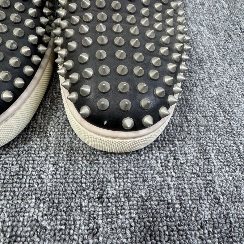 Christian Louboutin Christian Louboutin Spiked Slip-On Sneakers Size US 10.5 / EU 43-44 - 4 Thumbnail
