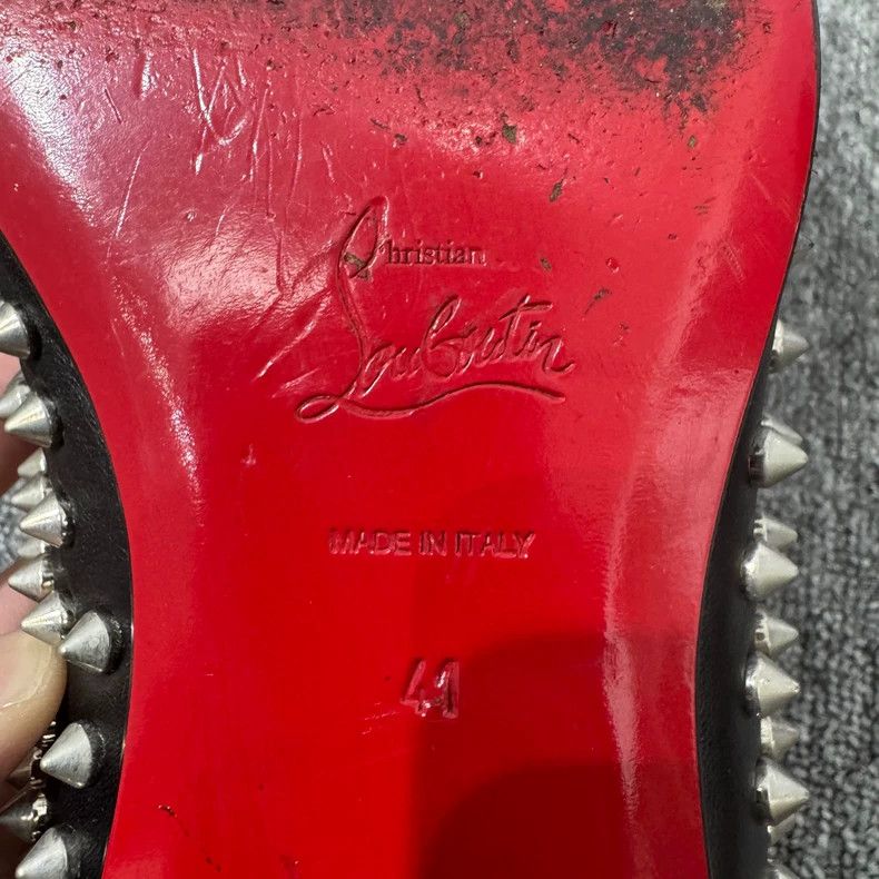 Vintage Christian Louboutin Studded Leather Shoes Size US 10.5 / EU 43-44 - 5 Thumbnail