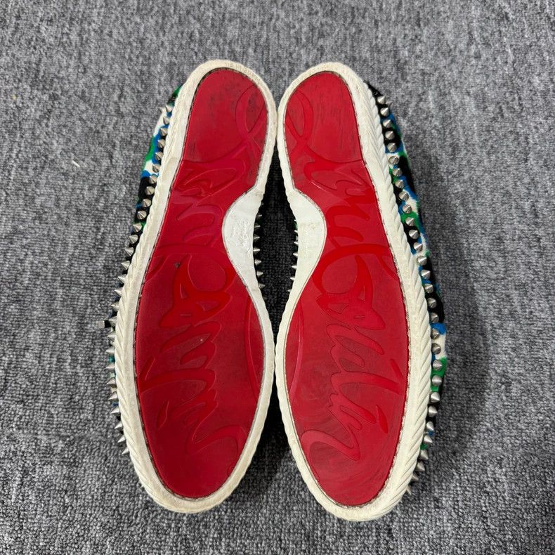 Vintage Christian Louboutin Pony Hair Studded Shoes Size US 10.5 / EU 43-44 - 4 Thumbnail