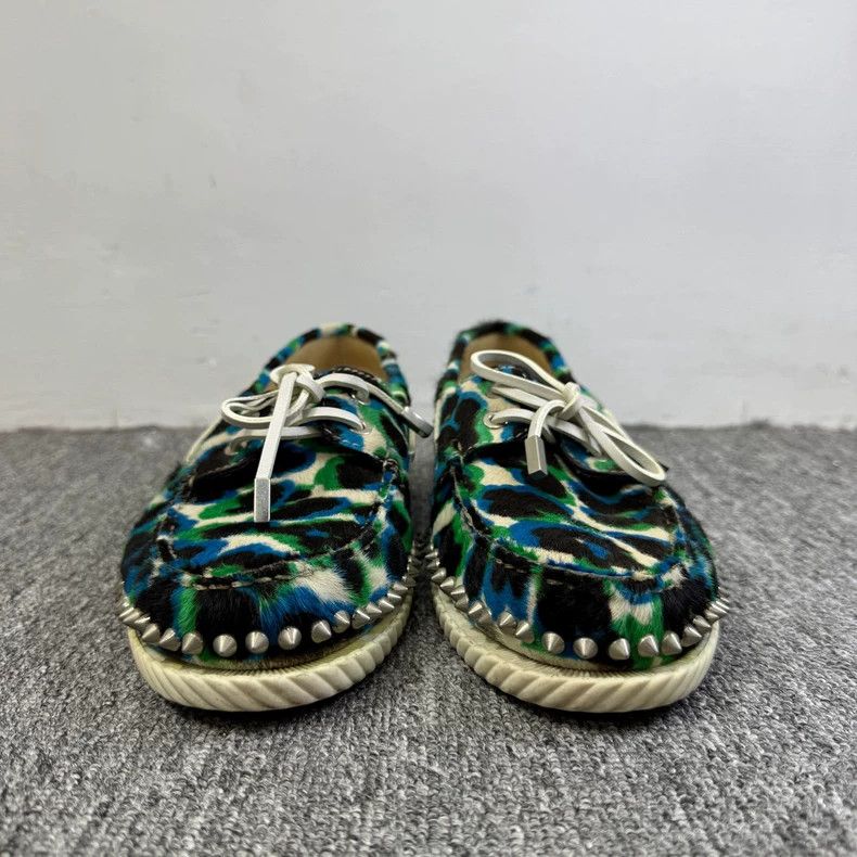 Vintage Christian Louboutin Pony Hair Studded Shoes Size US 10.5 / EU 43-44 - 2 Thumbnail