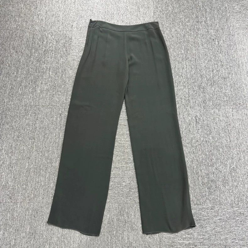 Emporio Armani GIORGIO ARMANI Green Silk Casual Pants Size US 34 / EU 50 - 2 Thumbnail