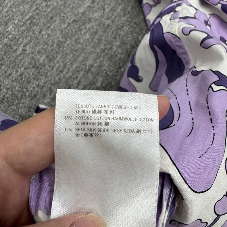 Gucci Gucci Purple Floral Short Sleeve Shirt Size US M / EU 48-50 / 2 - 5 Thumbnail