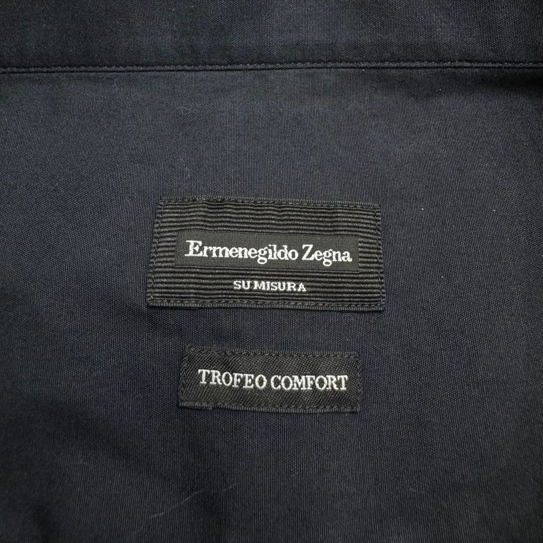 Ermenegildo Zegna Ermenegildo Zegna Solid Color Long Sleeve Shirt Size US M / EU 48-50 / 2 - 4 Thumbnail