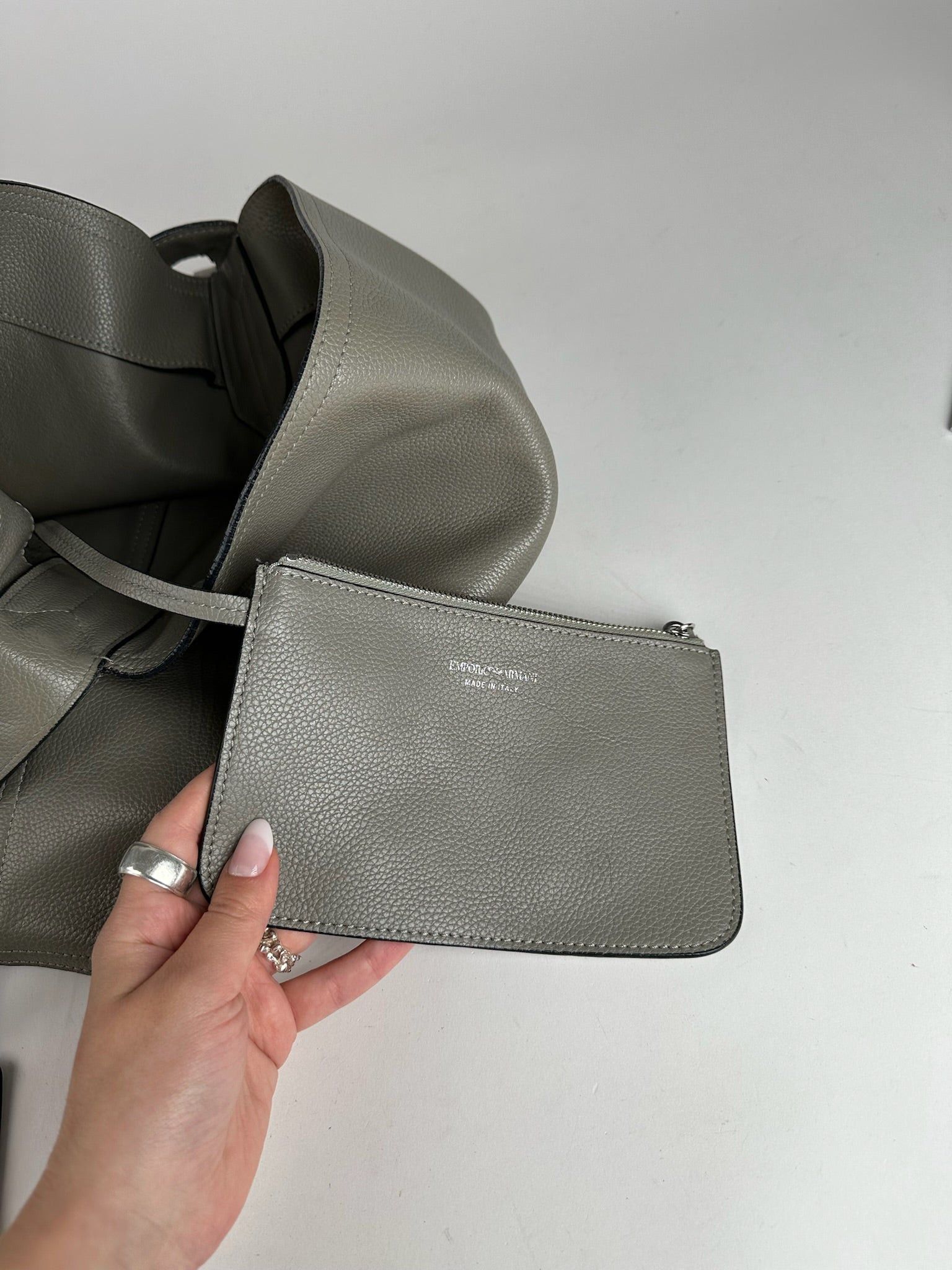 Emporio Armani Vintage Armani Bag Gray Size ONE SIZE - 4 Thumbnail
