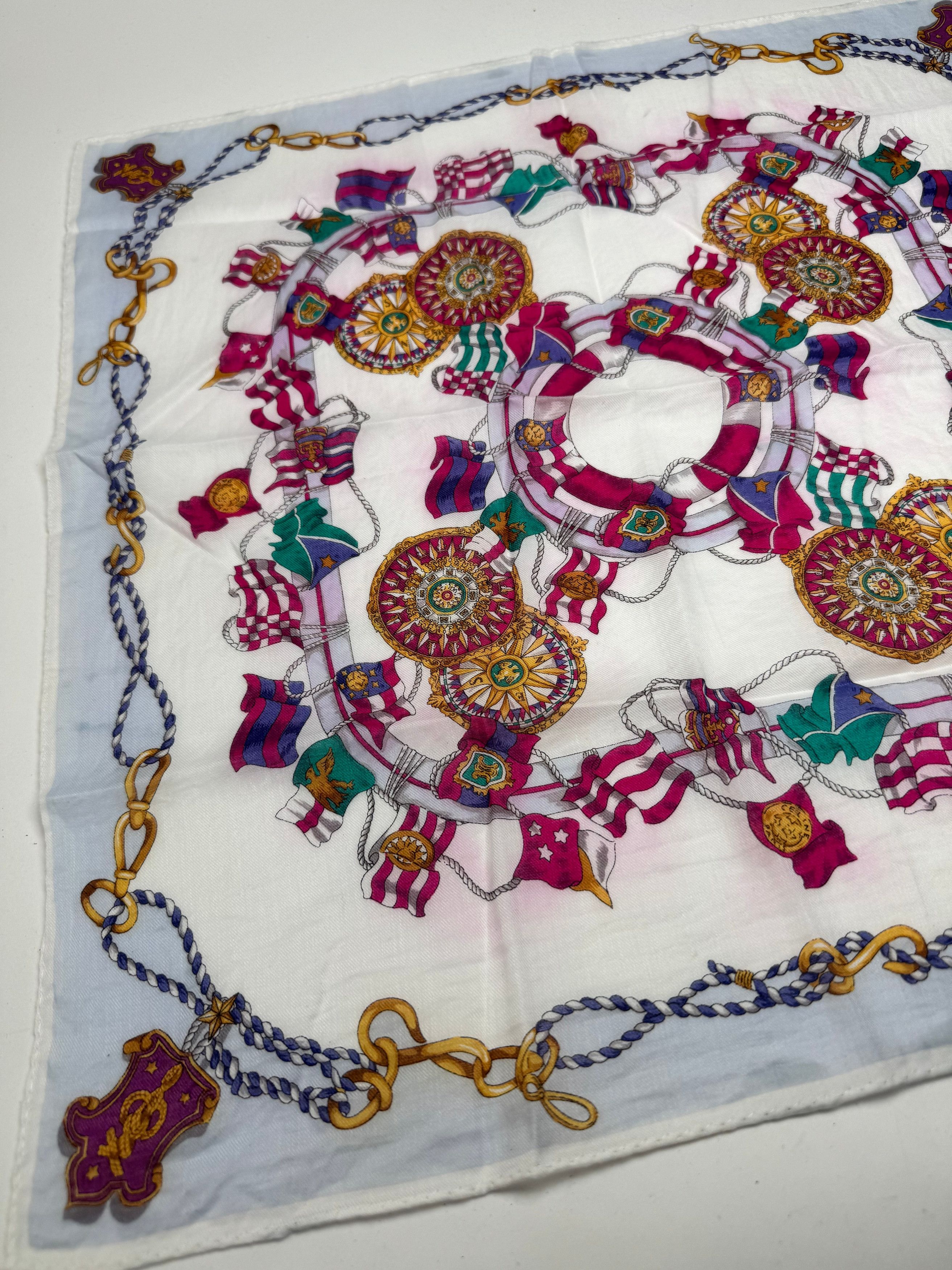 Celine Vintage floral scarf Size ONE SIZE - 6 Thumbnail