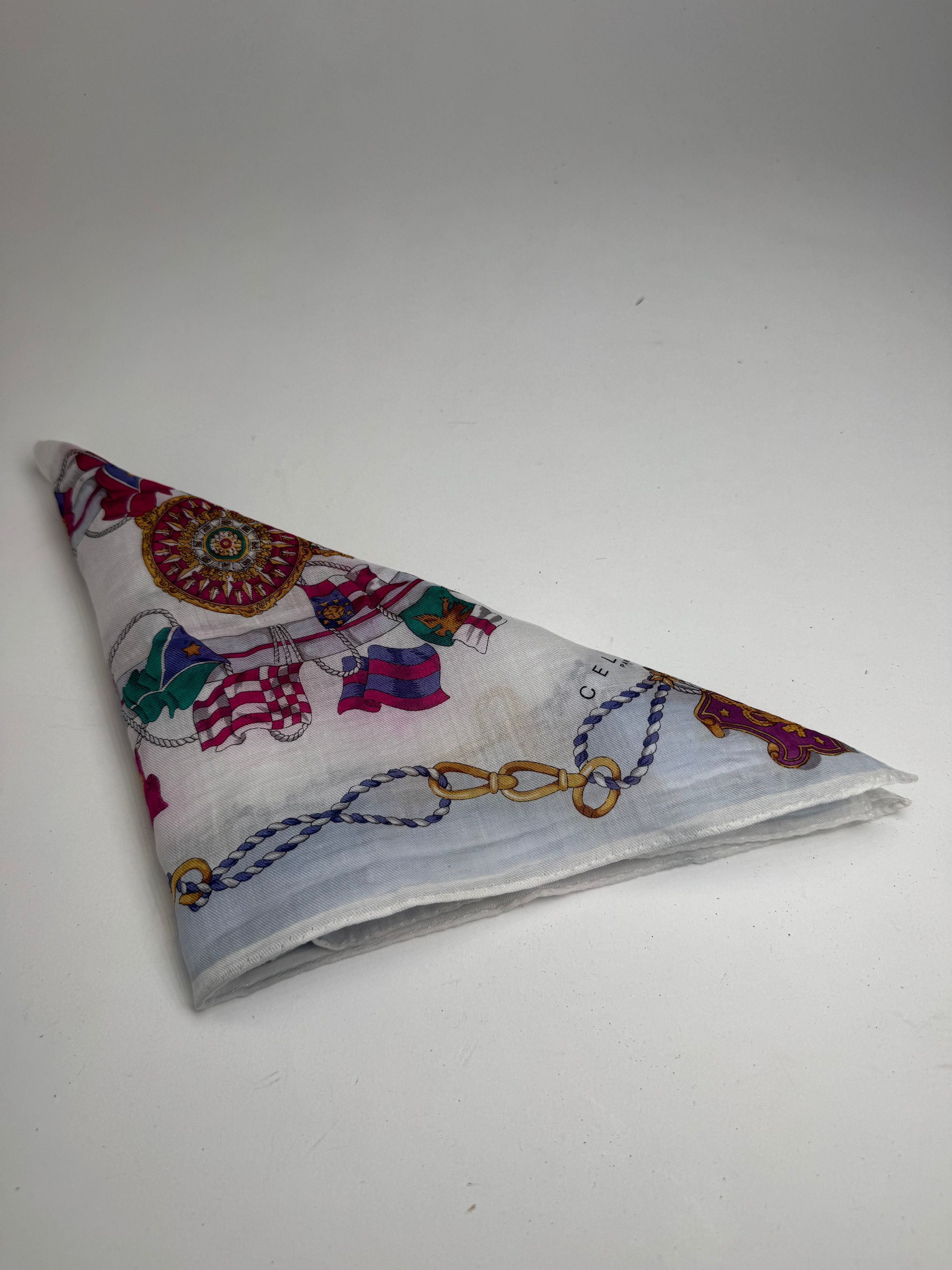 Celine Vintage floral scarf Size ONE SIZE - 8 Thumbnail