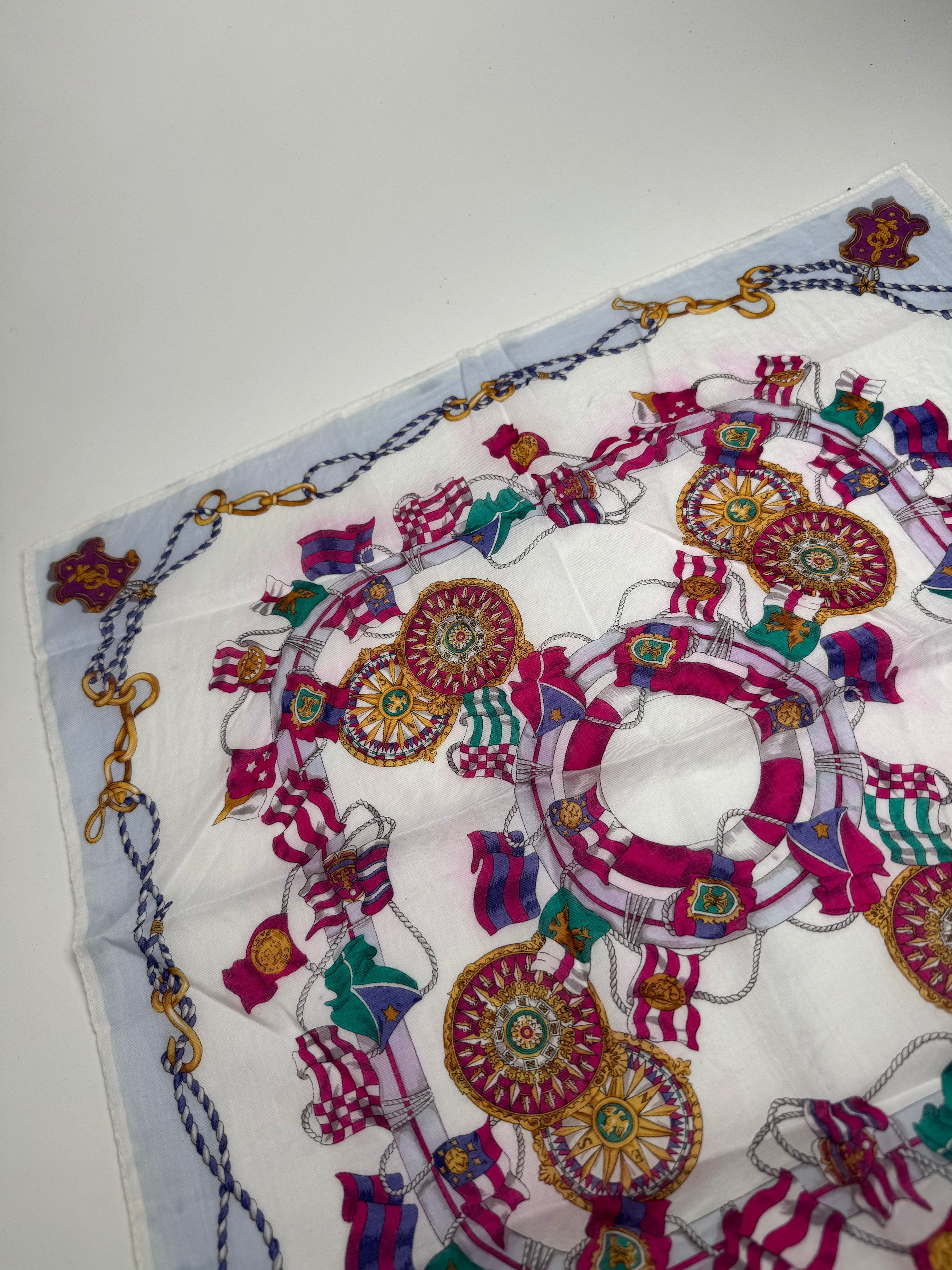 Celine Vintage floral scarf Size ONE SIZE - 4 Thumbnail