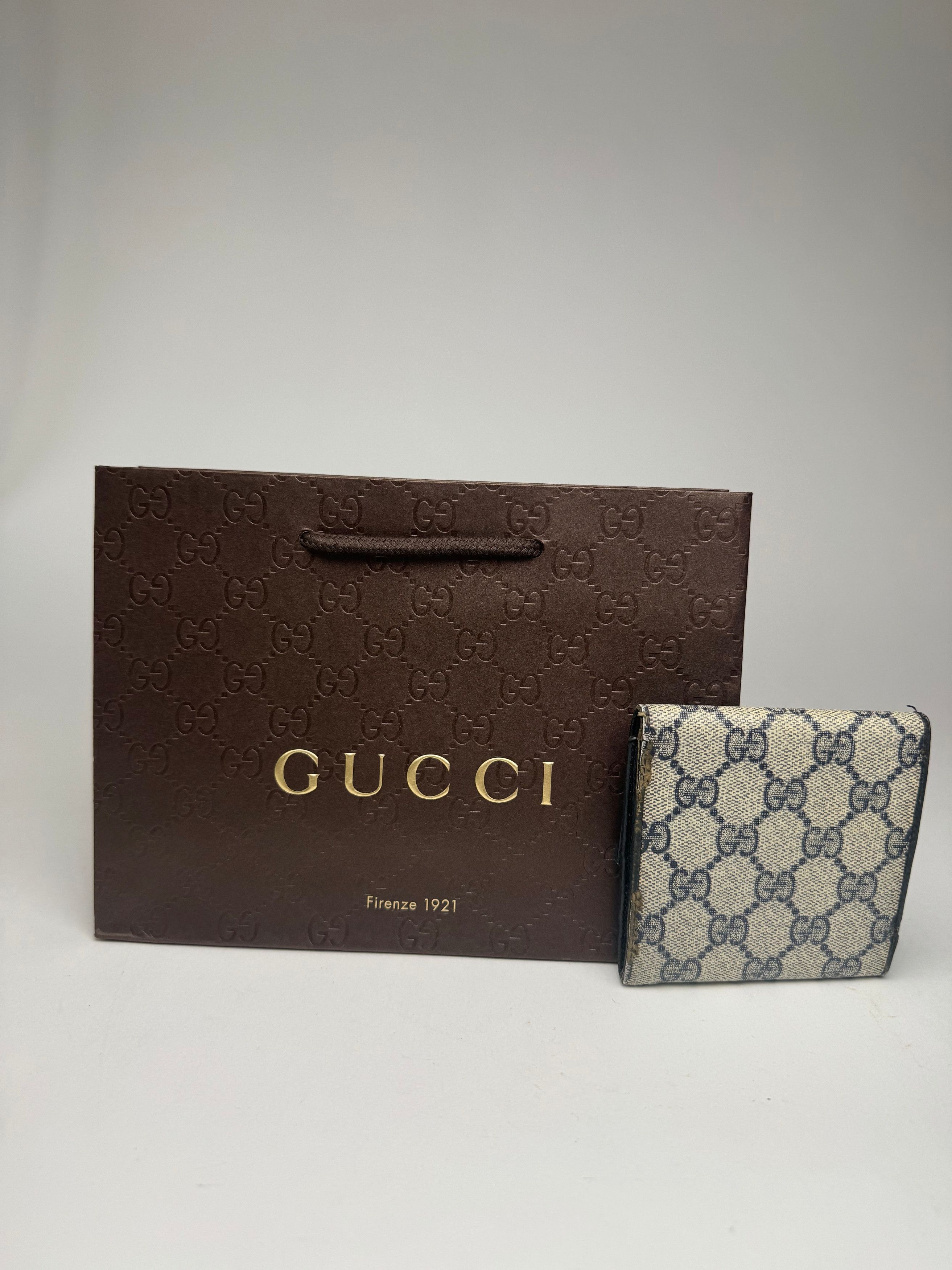 Gucci Vintage Ophidia Monogram Leather wallet black gray Size ONE SIZE - 9 Thumbnail