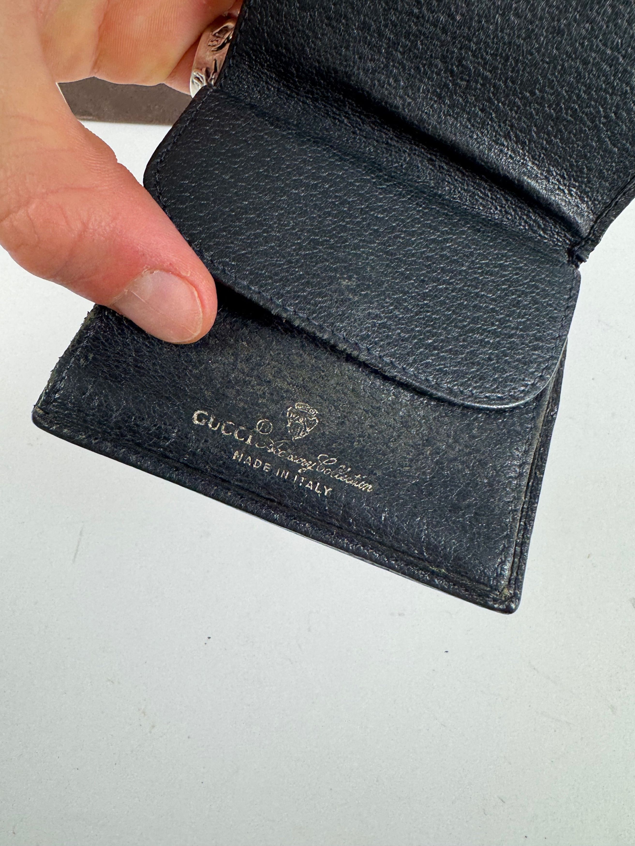 Gucci Vintage Ophidia Monogram Leather wallet black gray Size ONE SIZE - 6 Thumbnail