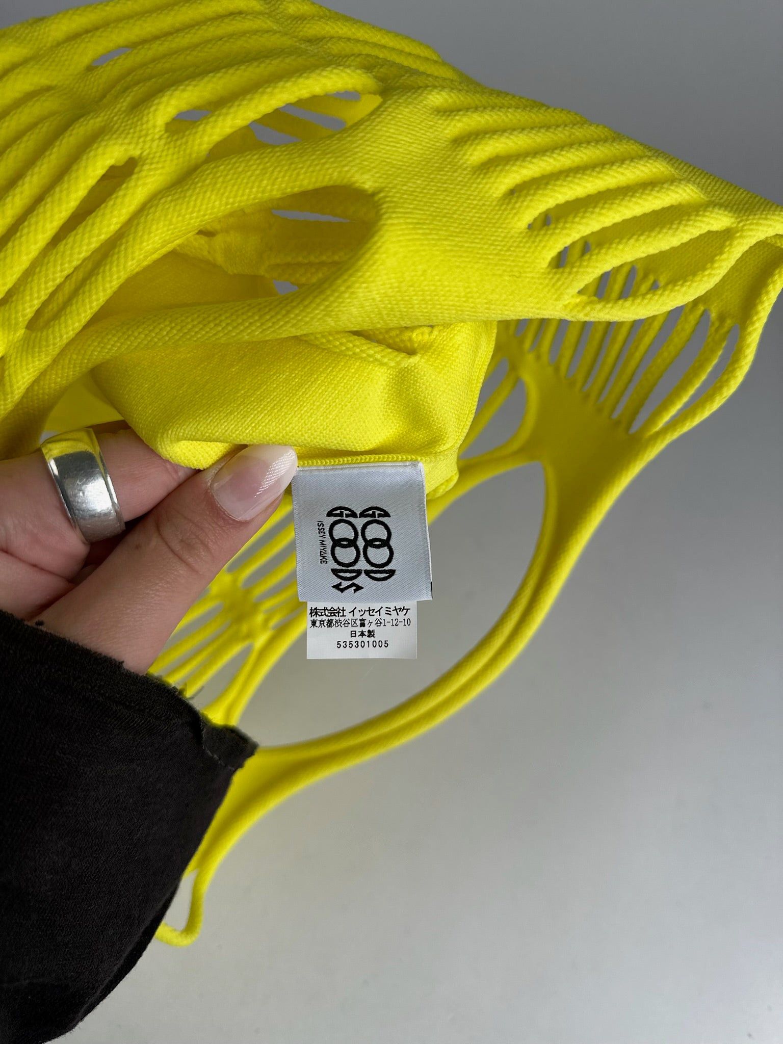 Issey Miyake Vintage Cotton shopper yellow Size ONE SIZE - 5 Thumbnail