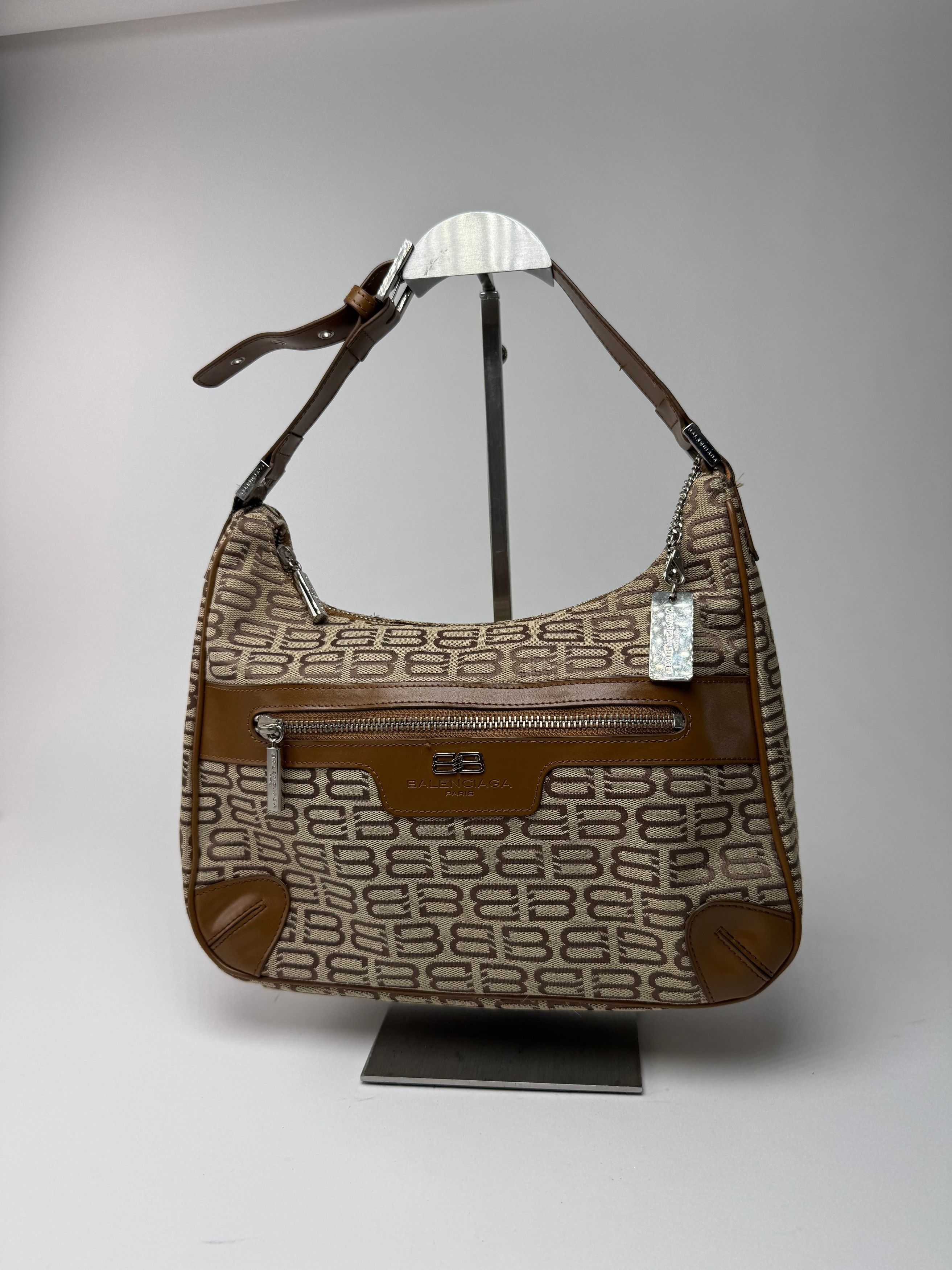 Balenciaga Vintage Monogram Bag beige brown Size ONE SIZE - 14 Thumbnail