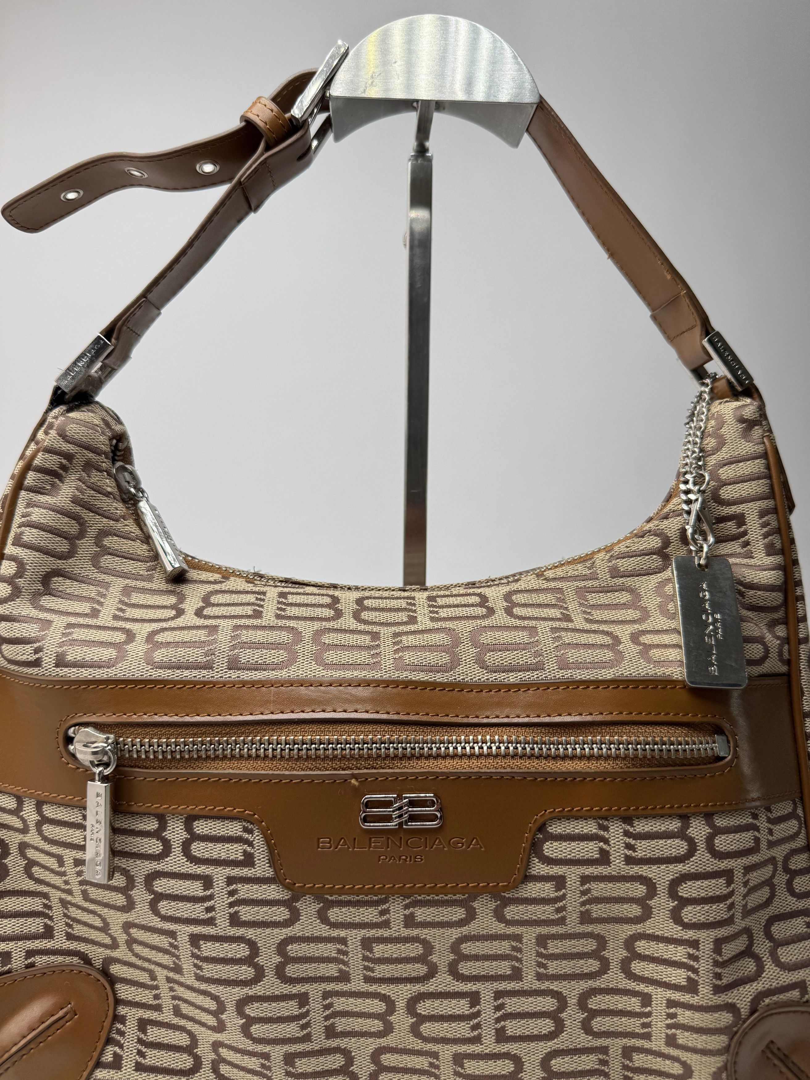 Balenciaga Vintage Monogram Bag beige brown Size ONE SIZE - 13 Thumbnail