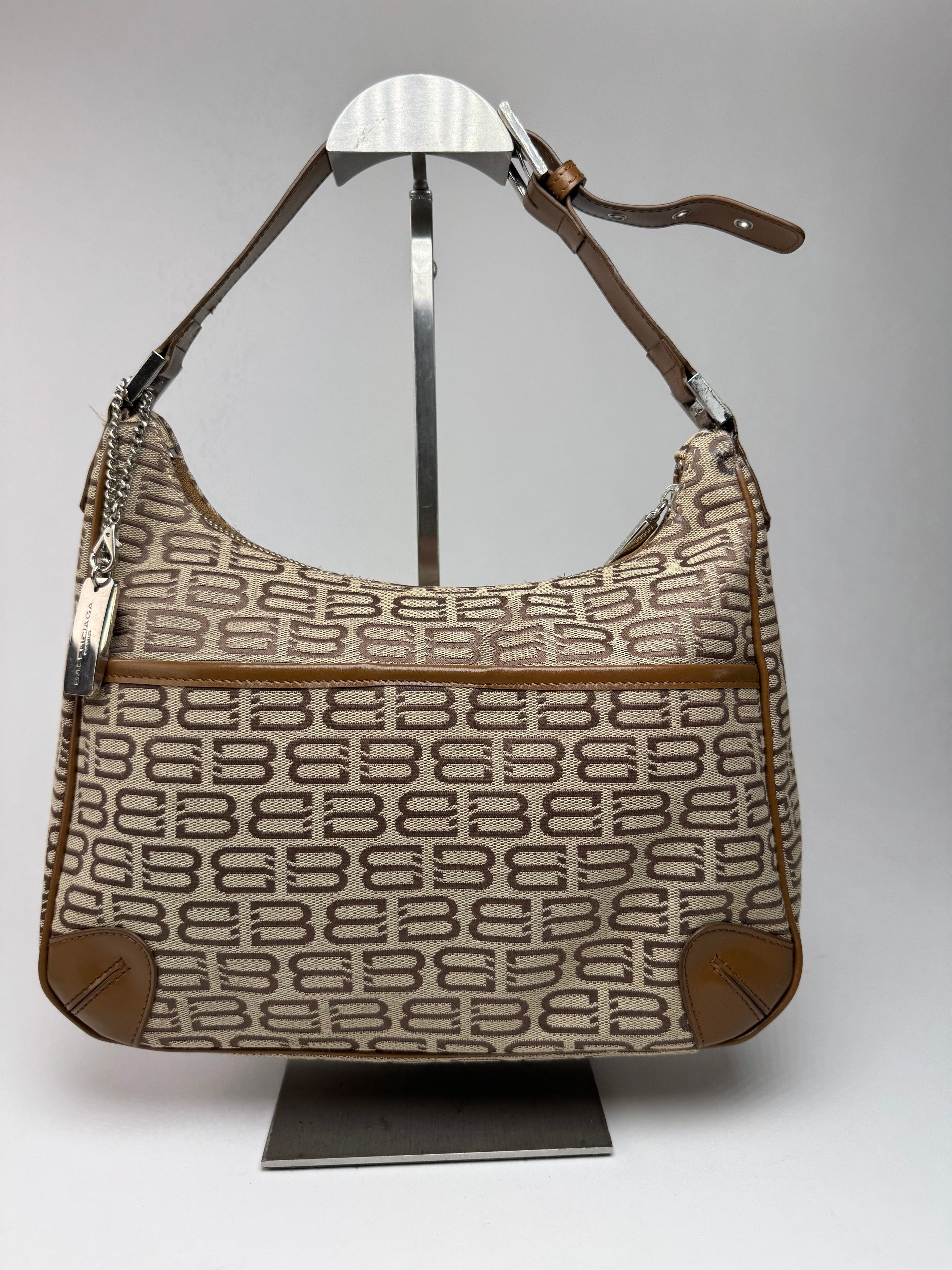 Balenciaga Vintage Monogram Bag beige brown Size ONE SIZE - 2 Thumbnail