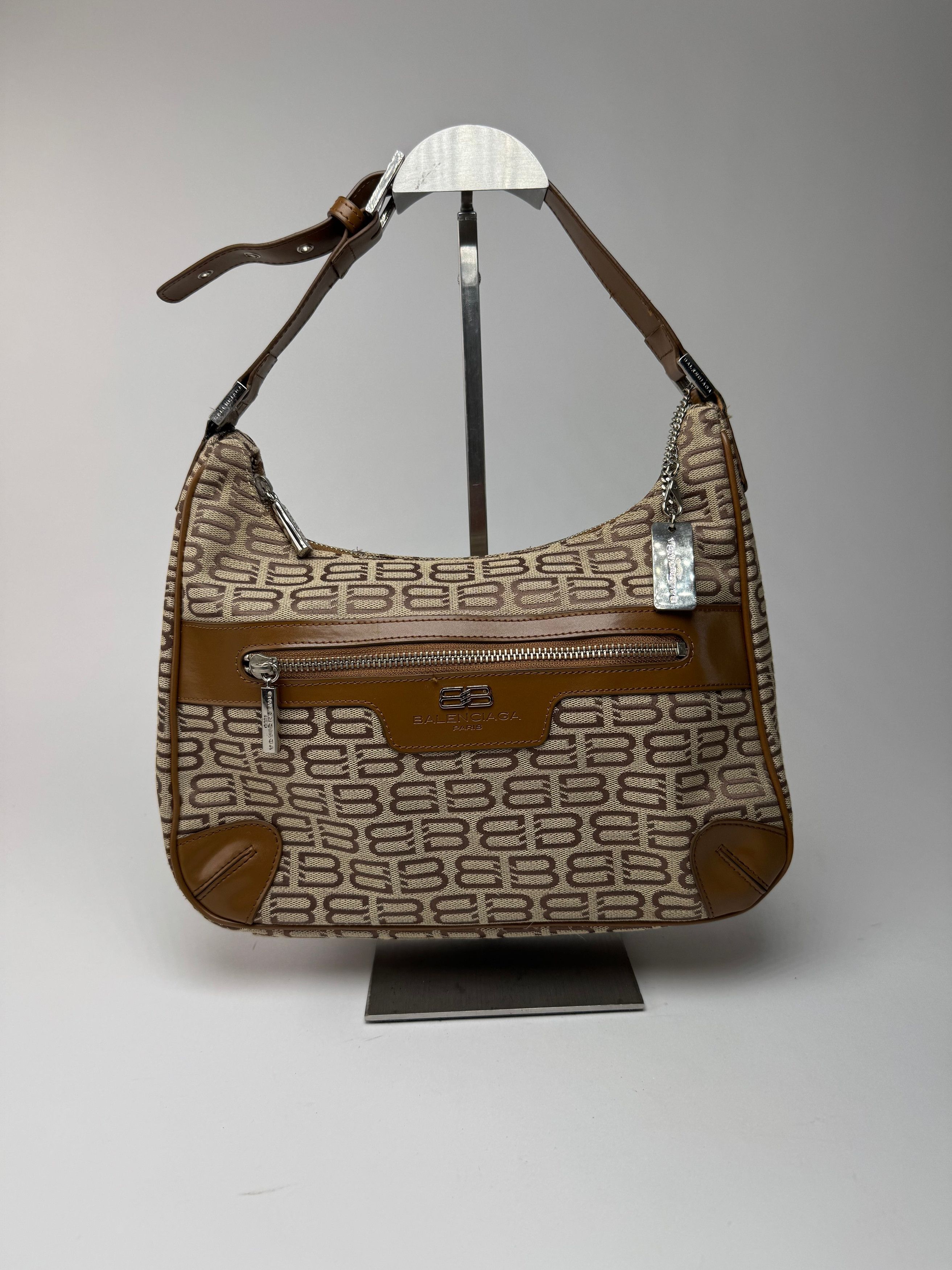Balenciaga Vintage Monogram Bag beige brown Size ONE SIZE - 7 Thumbnail