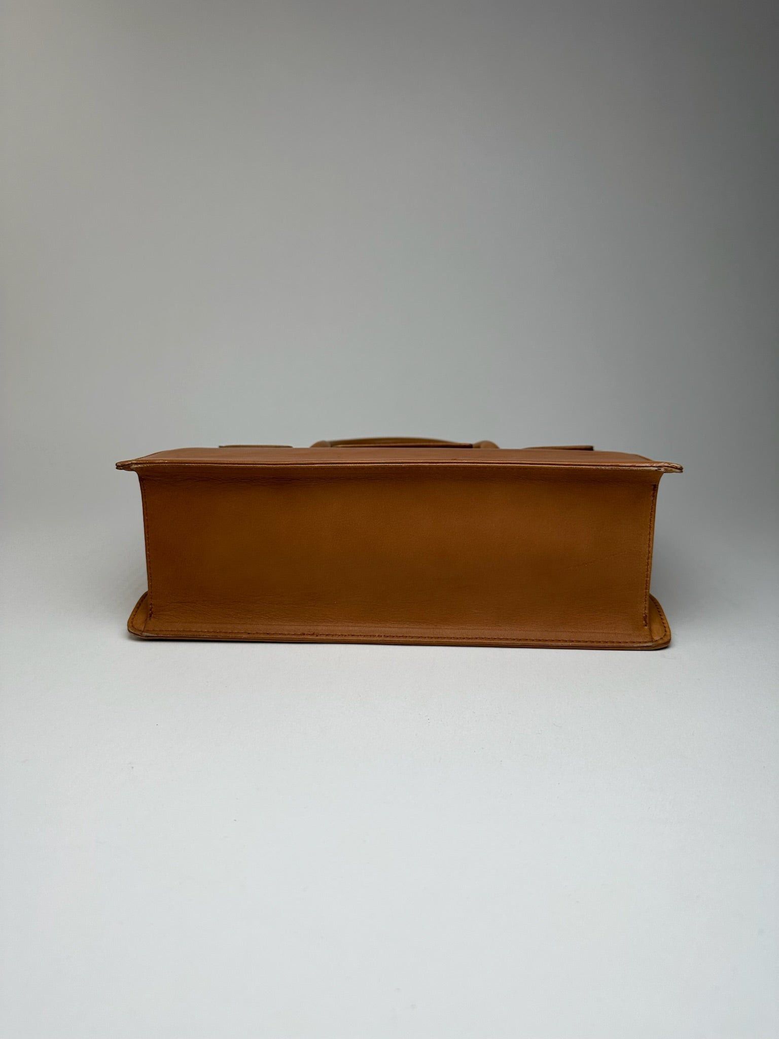 Courreges Vintage Leather Wool bag brown Size ONE SIZE - 8 Thumbnail