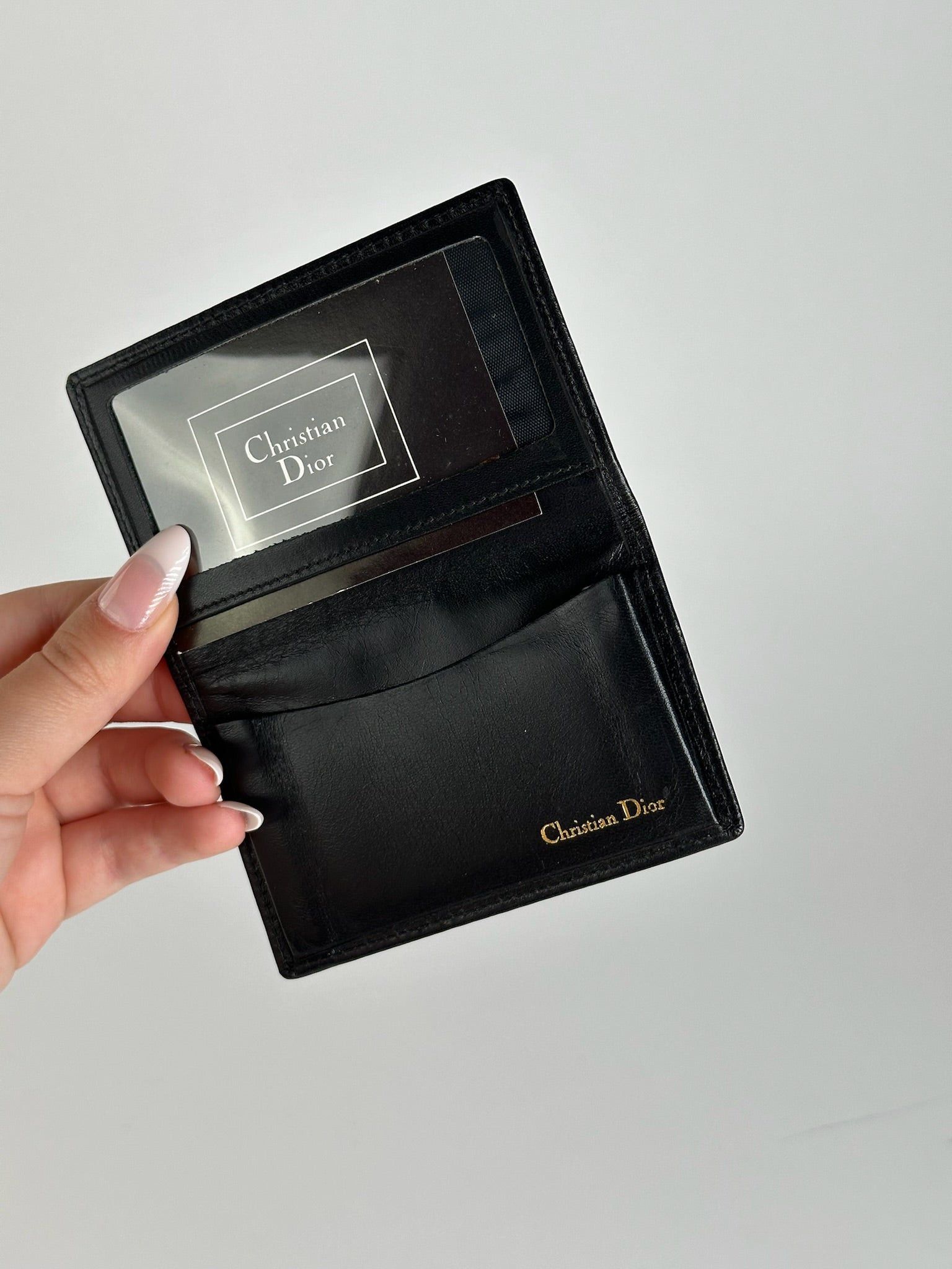 Dior Vintage Leather Card Holder black Size ONE SIZE - 3 Thumbnail