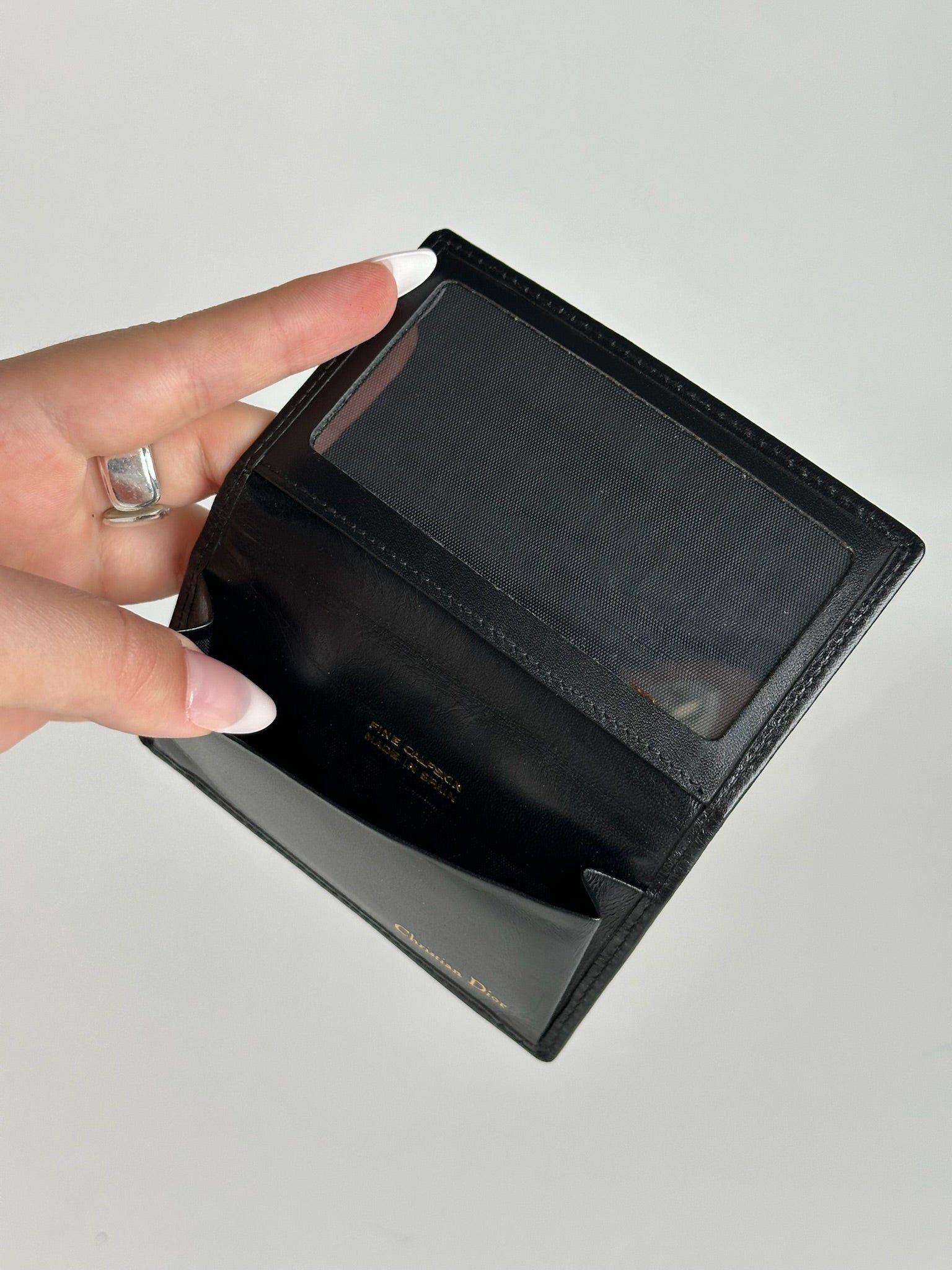 Dior Vintage Leather Card Holder black Size ONE SIZE - 6 Thumbnail