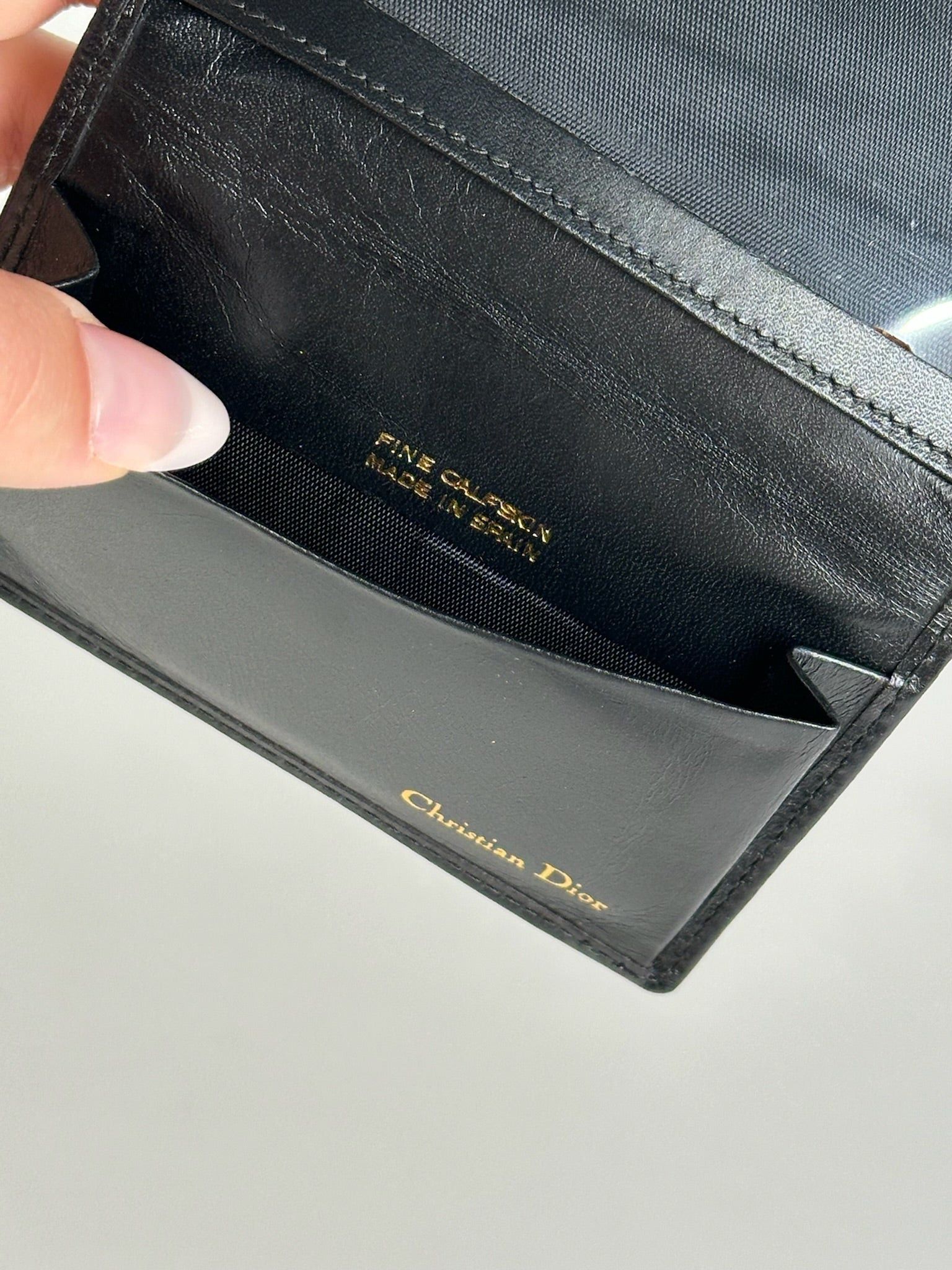 Dior Vintage Leather Card Holder black Size ONE SIZE - 4 Thumbnail