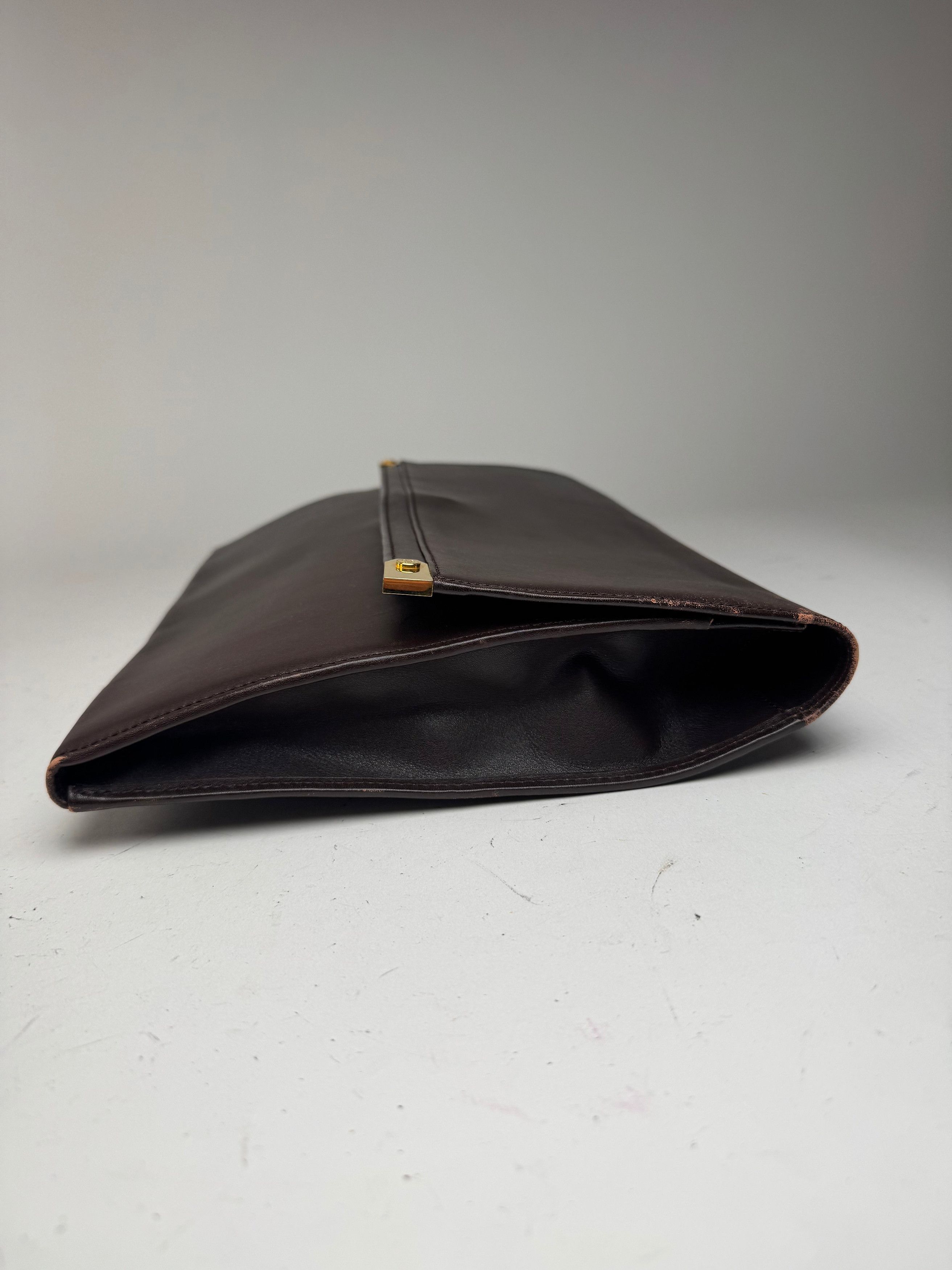 Loewe Vintage Madrid Leather Clutch Brown Size ONE SIZE - 15 Thumbnail