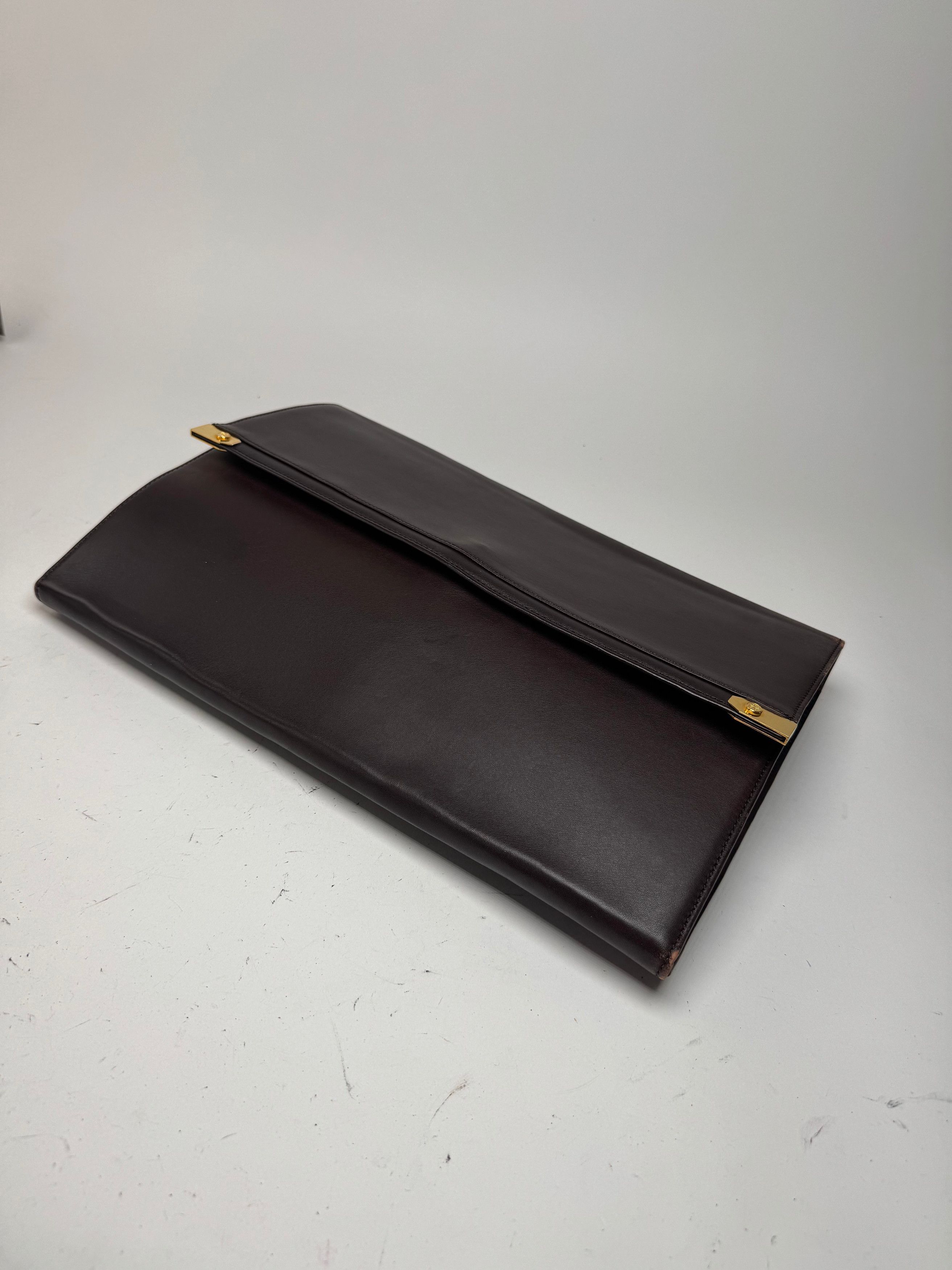 Loewe Vintage Madrid Leather Clutch Brown Size ONE SIZE - 9 Thumbnail