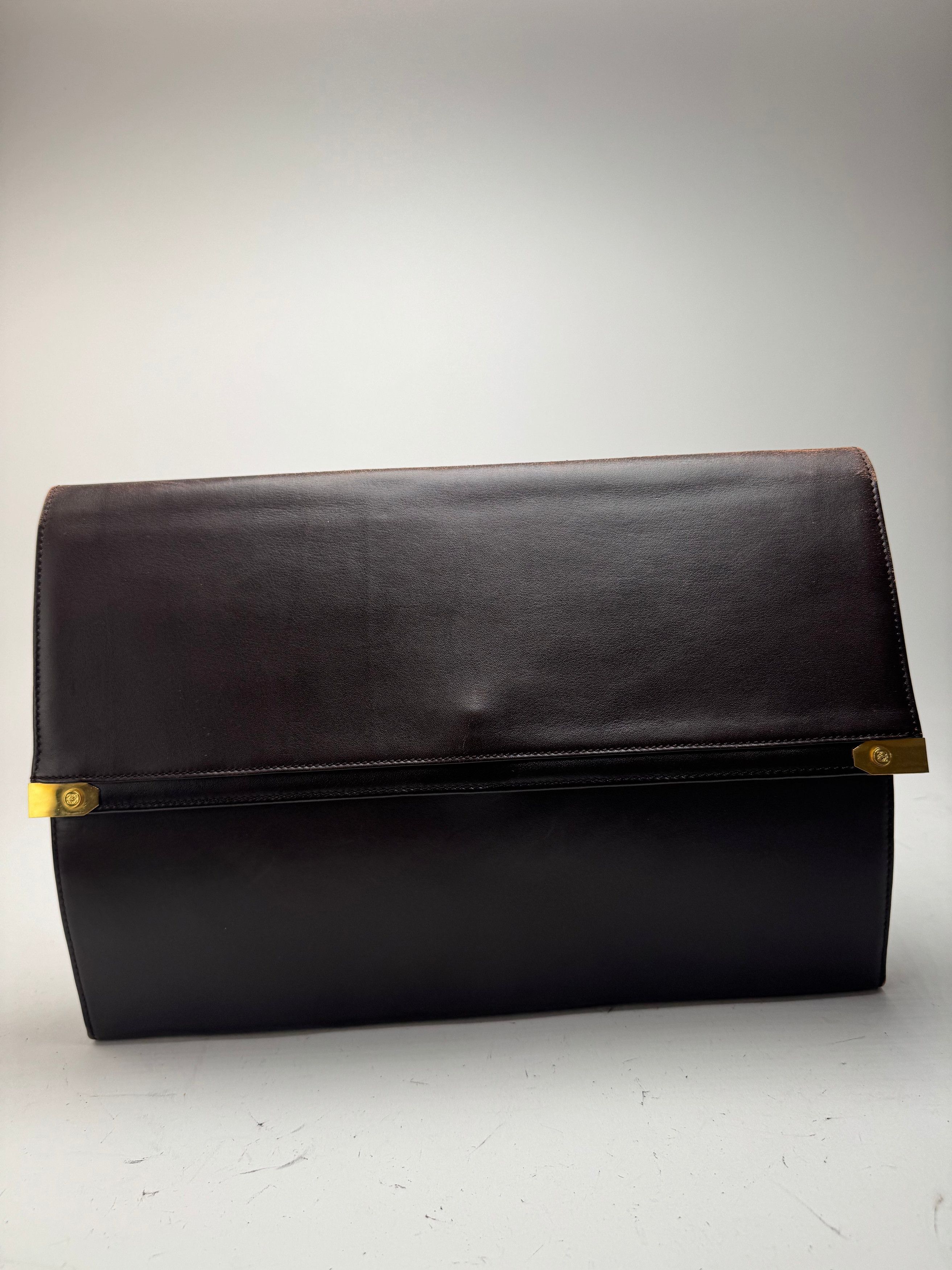 Loewe Vintage Madrid Leather Clutch Brown Size ONE SIZE - 8 Thumbnail