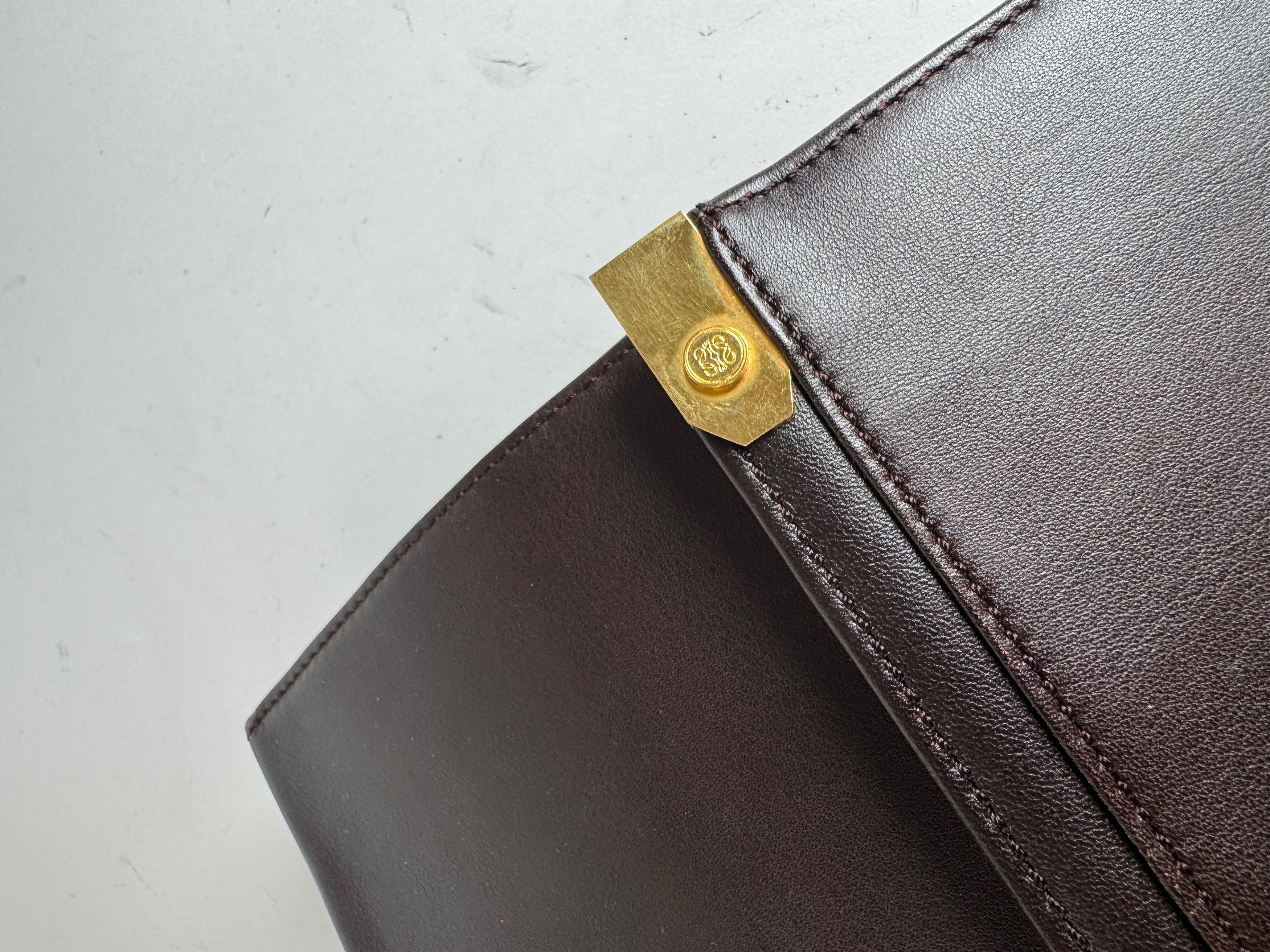 Loewe Vintage Madrid Leather Clutch Brown Size ONE SIZE - 6 Thumbnail