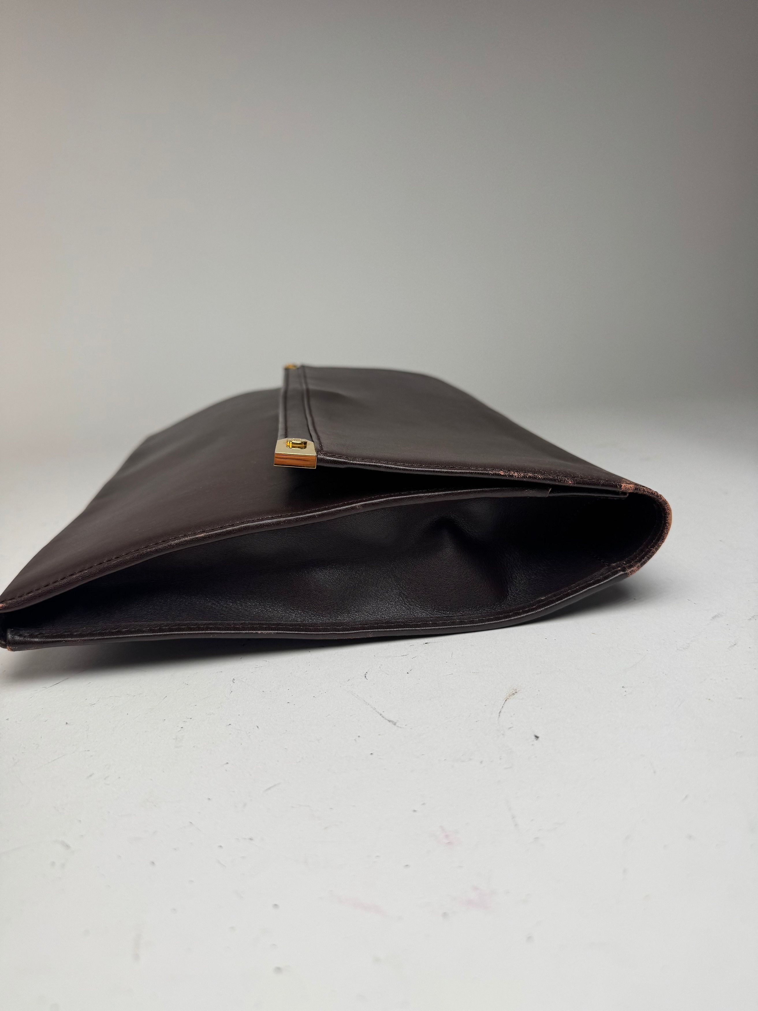 Loewe Vintage Madrid Leather Clutch Brown Size ONE SIZE - 7 Thumbnail
