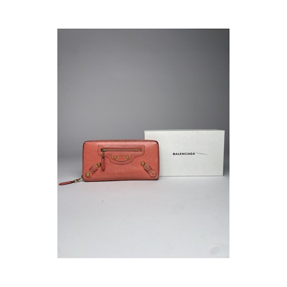 Balenciaga Orange Leather Wallet Size ONE SIZE - 3 Thumbnail