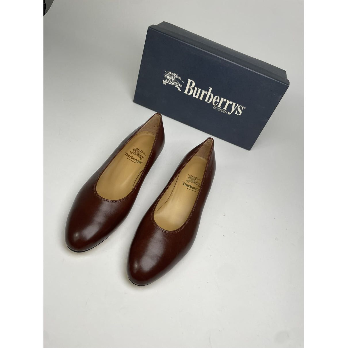 Burberry Brown Leather Flat Size US 7 / IT 37 - 5 Thumbnail