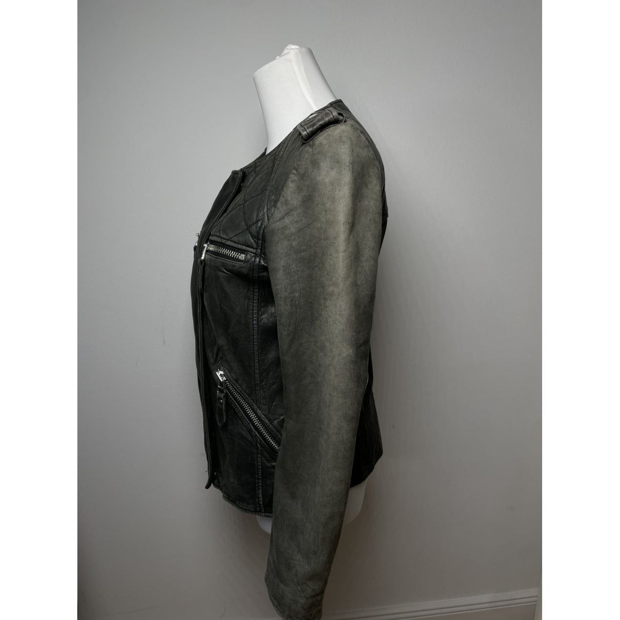 Isabel Marant Etoile Black Leather Jacket Size S / US 4 / IT 40 - 2 Thumbnail
