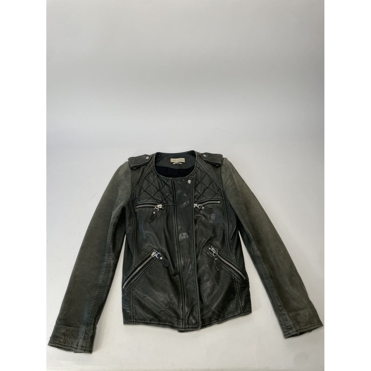 Isabel Marant Etoile Black Leather Jacket Size S / US 4 / IT 40 - 4 Thumbnail