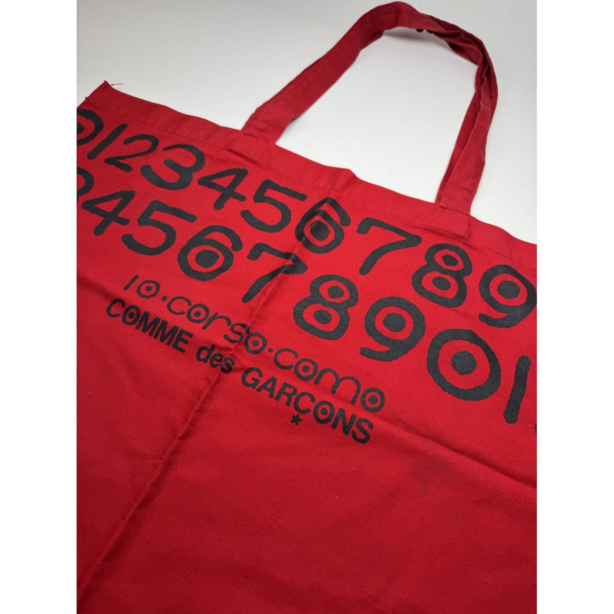 Comme des Garcons Red Cotton Handbag Size ONE SIZE - 2 Thumbnail