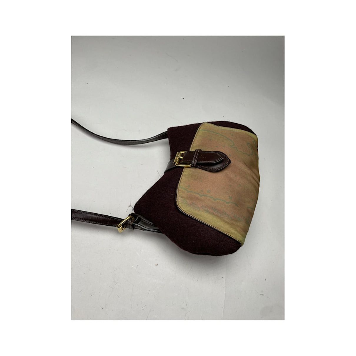 Etro Green Wool Handbag Size ONE SIZE - 3 Thumbnail