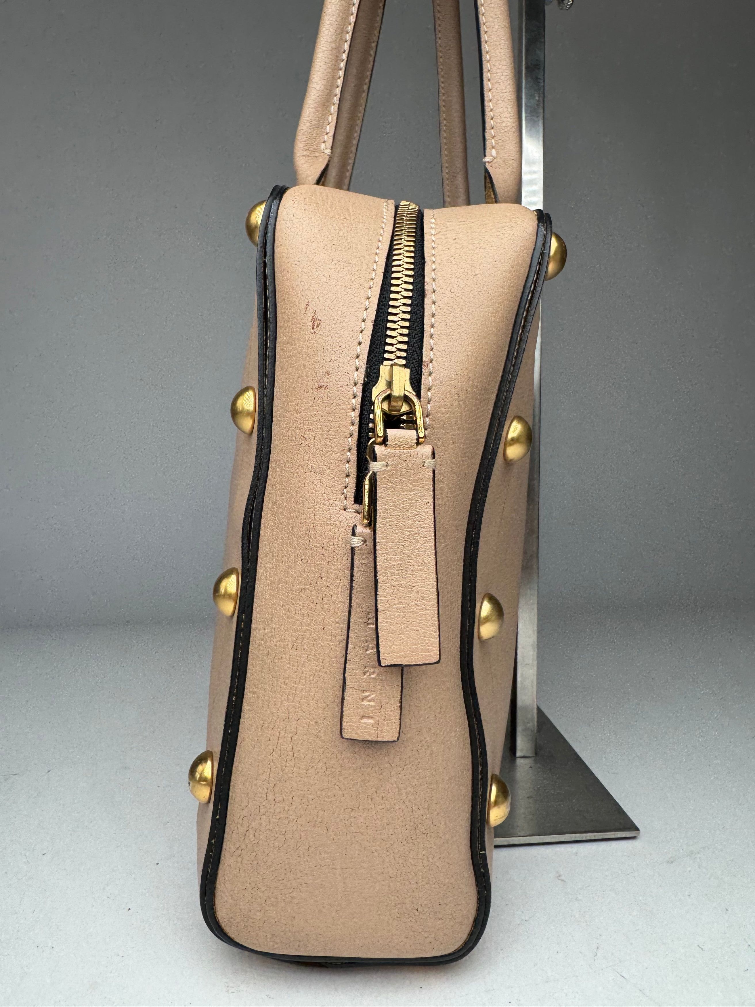 Marni Vintage Leather Bag Beige Size ONE SIZE - 12 Thumbnail