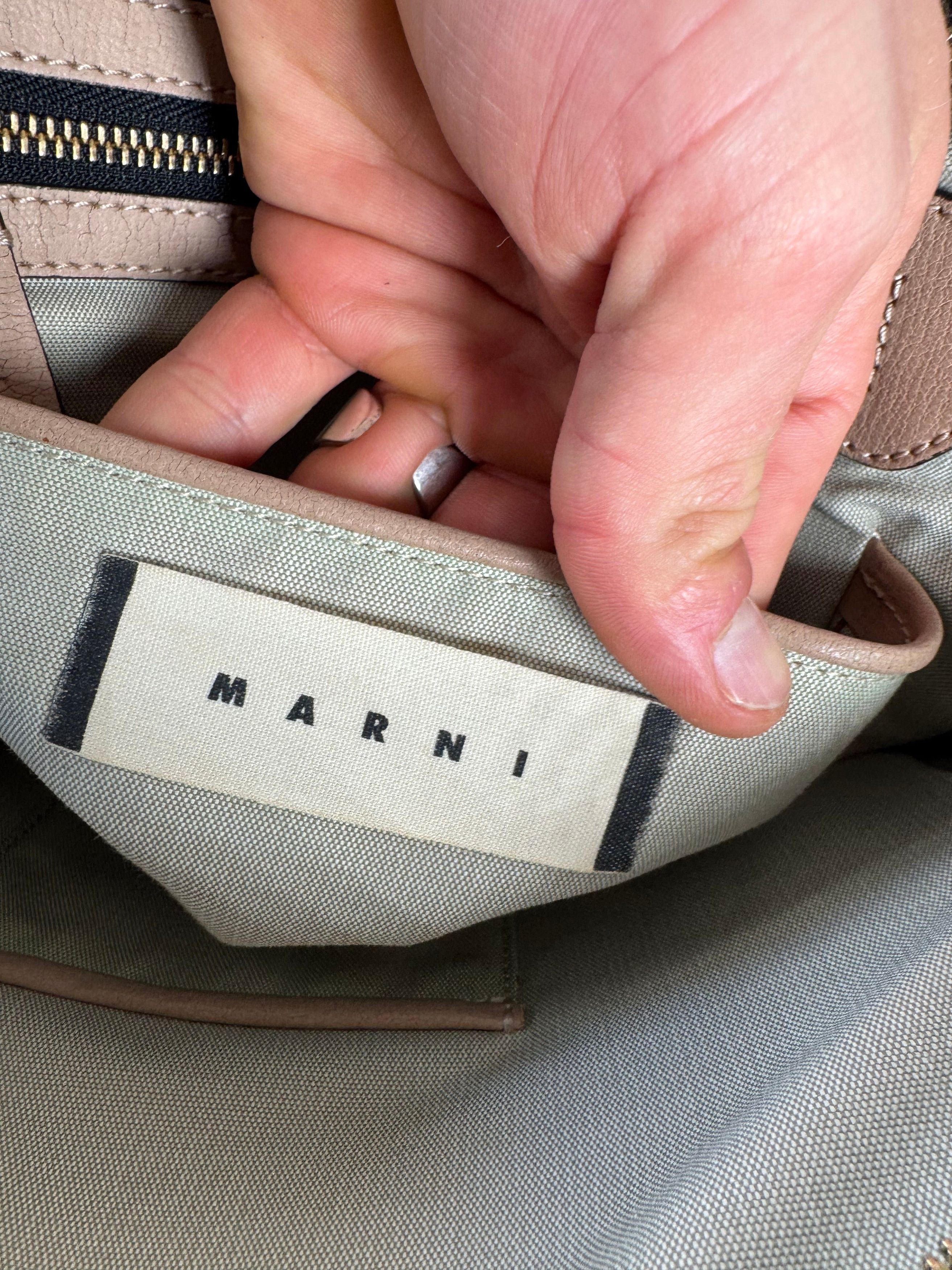 Marni Vintage Leather Bag Beige Size ONE SIZE - 4 Thumbnail