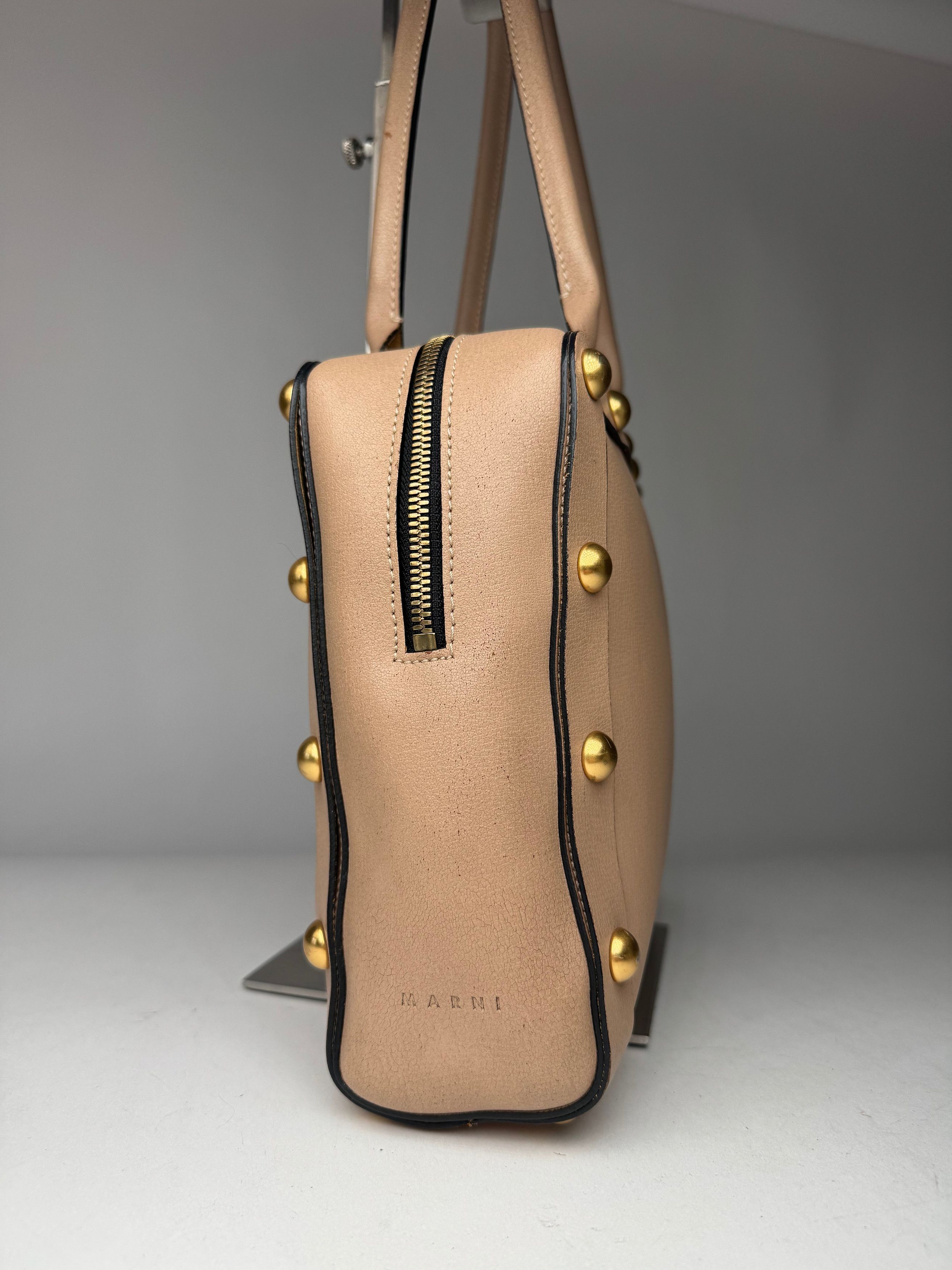 Marni Vintage Leather Bag Beige Size ONE SIZE - 11 Thumbnail