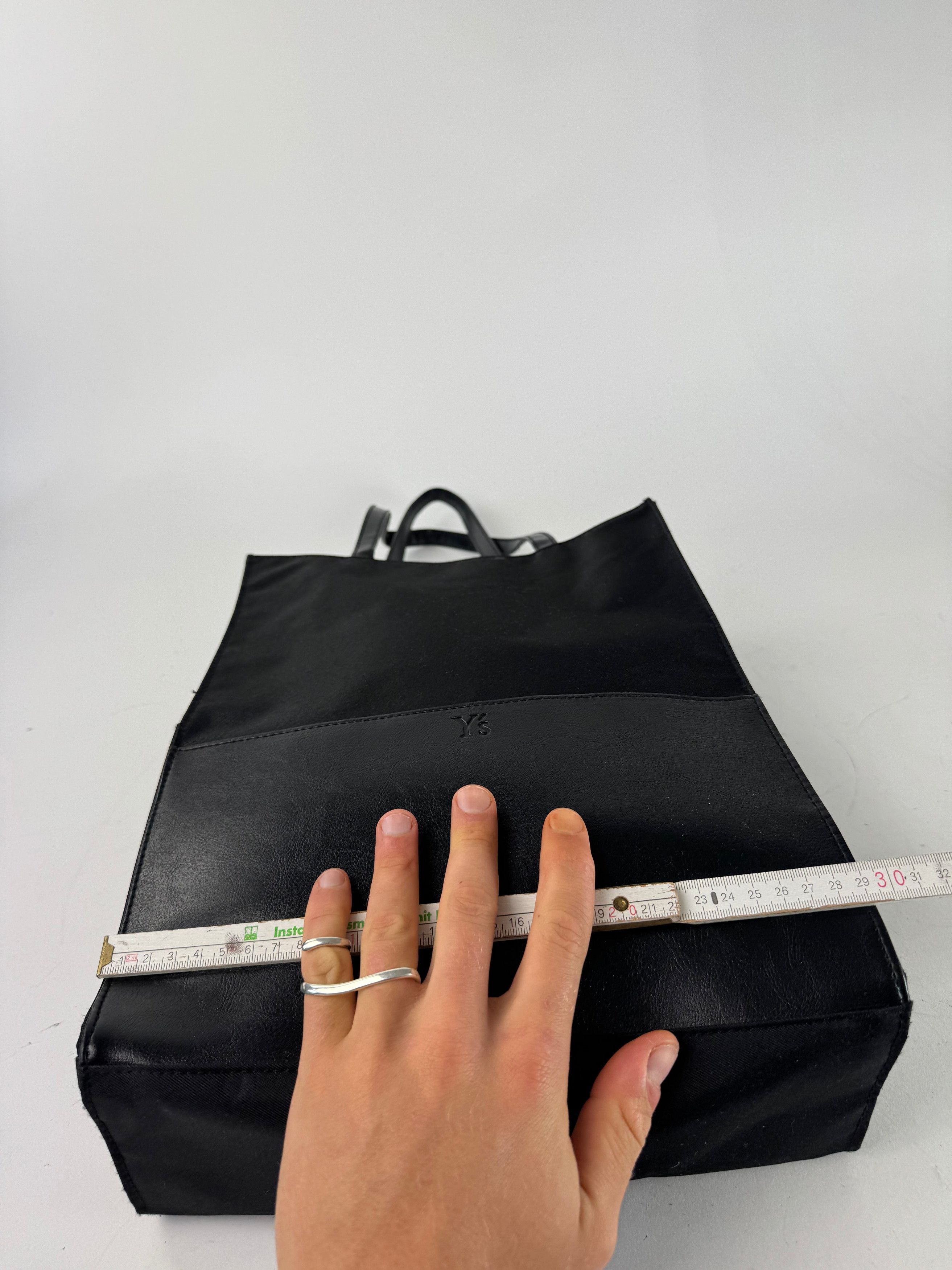 Yohji Yamamoto Vintage Shopper leather Bag black Size ONE SIZE - 11 Thumbnail